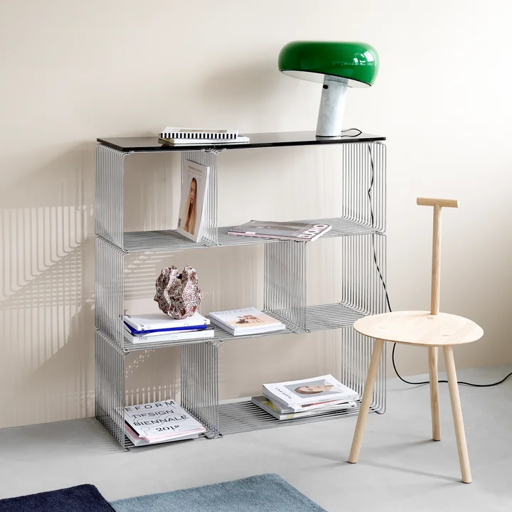 Montana - Panton Wire rek / bijzettafel 34,8 cm, chroom