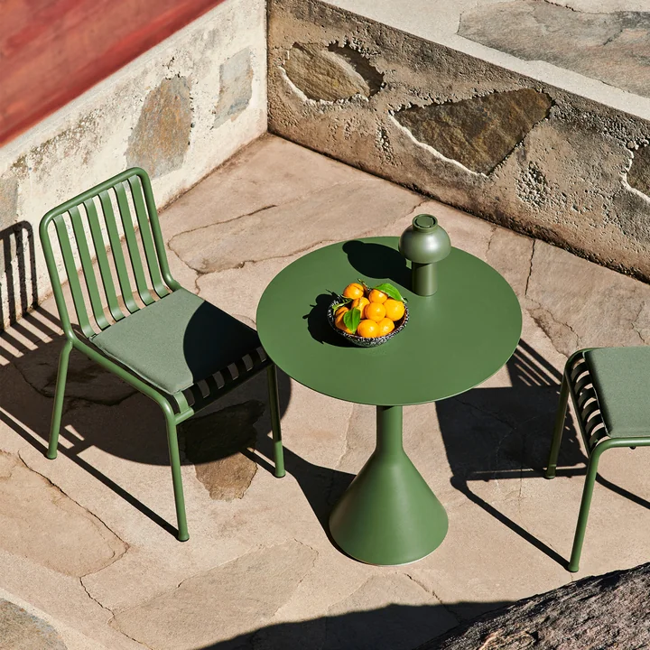 HAY - Palissade Cone-tafel Ø 90 x H 74 cm, olijfgroen