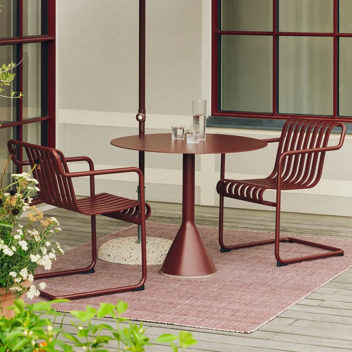 HAY - Palissade Cone-tafel Ø 90 x H 74 cm, iron red
