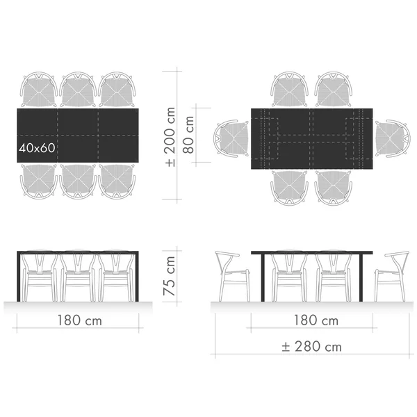 Eettafeltjes Figuur 1 - Zitplaatsindeling