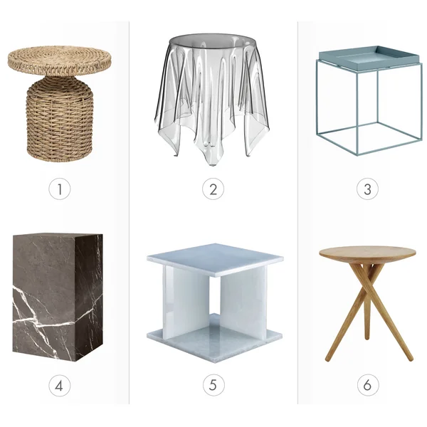 Bijzettafel - het juiste materiaal
