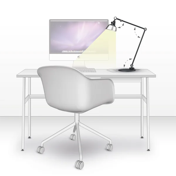 Tafellamp als werkverlichting
