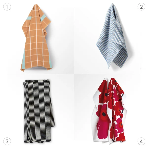 Structuur en patroon van de theedoeken