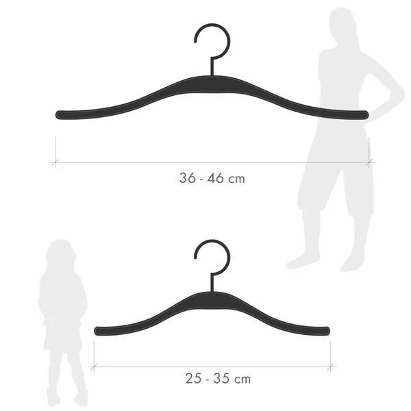 Het vinden van de juiste maat voor hangers