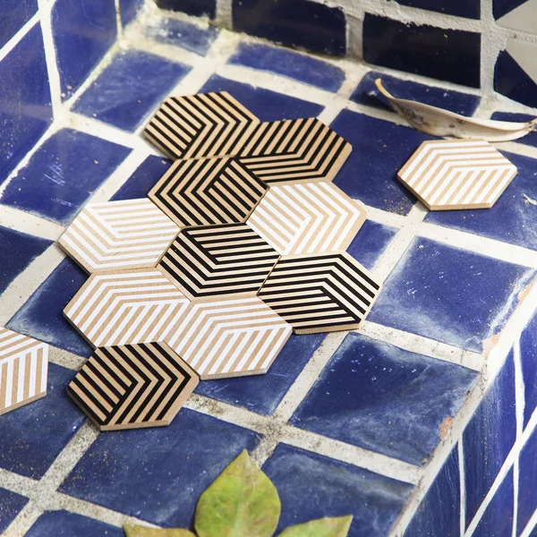 Table Tiles Optic Onderzetters van Areaware
