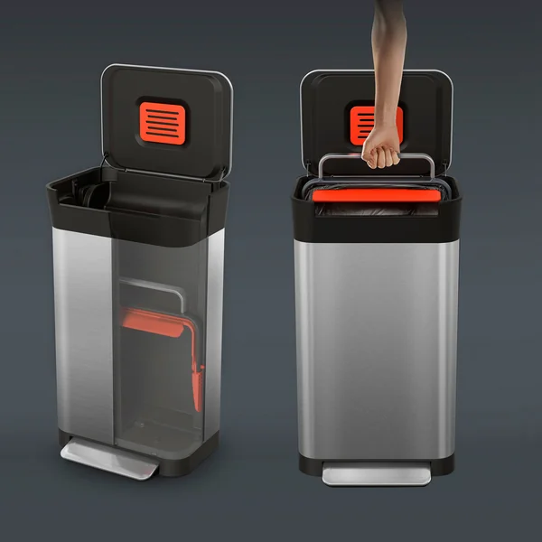 De Joseph Joseph - Titan Pedaalemmer, roestvrij staal