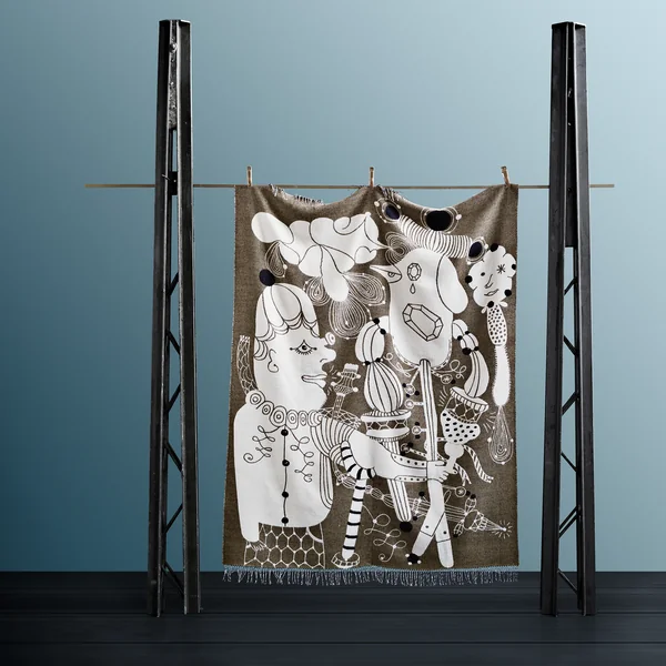 De Fritz Hansen - Wollen deken van Jaime Hayon in goud