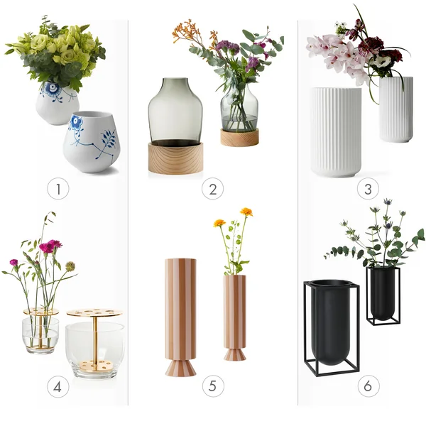 Vazen en bijpassende bloemen