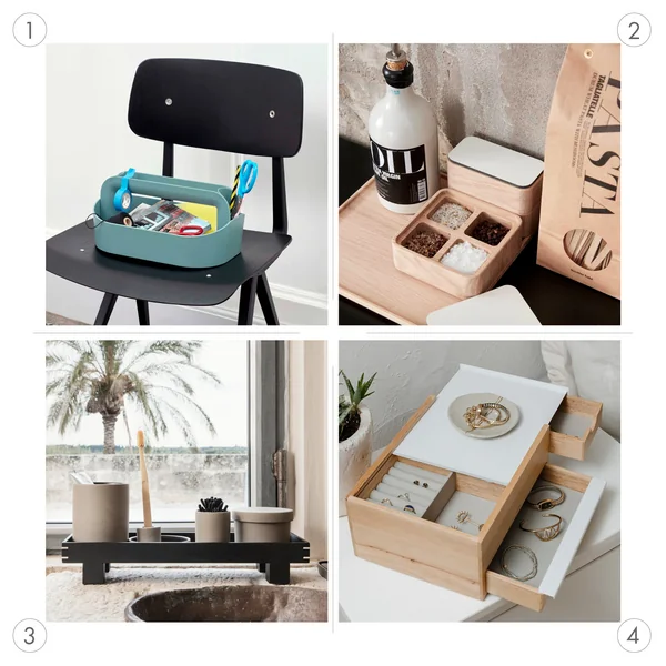 Opbergdozen: verschillende functies en locaties