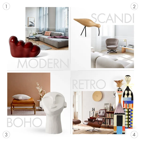 Decoratieve figuren passend bij de interieurstijl